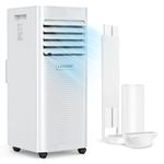 9000 BTU Portable Air Conditioners, 3 in 1 Air Conditioning Unit Portable, Dehumidifier & Fan Modes, Remote Control, 24H Timer, Sleep Mode, Window Exhaust Kit Includes, Mobile Unit for Home and Office