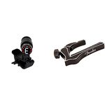 Fender©"Bullet" Chromatic Clip-On Tuner For Guitar/Bass - LED Color Screen - Color: Black & Dragon Guitar Capo - Black