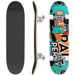 WeSkate Unisex-Kids fishtail Cruiser Skateboard with Illuminated Wheels and ABEC-11 Bearing, 101X25X14 Colour-9