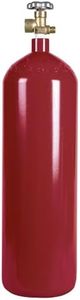 New 60 cu ft Steel Inert Gas Cylinder with CGA580 Valve - Helium, Nitrogen, Argon, CO2/Nitrogen Mix
