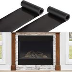 Magnetic Fireplace Draft Stopper - 2pcs Fireplace Vent Covers, Screen Insulation Blocker for Winter Indoor Prevent Cold Air and Heat Loss, 36 x 6in