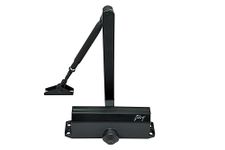 Godrej C-071 Incrust Door Closer| Double Speed Adjustment | Ideal for Wooden & Metal Doors (60Kg) - Matte Black