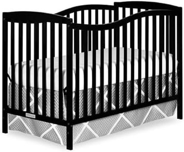 Dream On Me Chelsea 5-In-1 Convertible Crib In Black, JPMA Certified