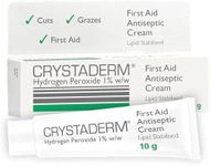 Crystaderm First Aid Cream - Wound Care Cream for Minor Skin Wounds. For Cuts, Grazes And Scrapes. Wound Healing Cream 10g Tube