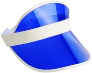 Bramble Neon Sun Visor Hats for Women and Men Unisex Bright Colours - for Sports, Pub Golf, 80s Fancy Dress, Festivals, Stag Do, Hen Party (1, Blue)