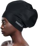 Extra Large Swim Cap for Long Hair Women Men Youth - Waterproof Silicone Swimming Cap for Braids and Dreadlocks Weaves, Hair Extensions, Curls & Afros, Swim Hats Keep Hair Dry, Easy to Put On and Off