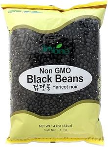 Jayone Black Beans, 4 lb - Dried Black Beans for Cooking, Soups, Stews, Rice Dishes, Side Dishes & Pantry Storage