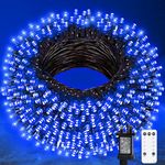 Plug in Fairy Lights 65ft 200 LED String Lights Mains Powered Christmas Lights with Remote 8 Modes Christmas Tree Lights Halloween Lights Outdoor Indoor for Garden Bedroom Festival Party Holiday Xmas