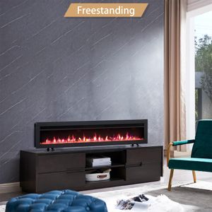 FlameKo Dilton 60in Electric Fireplace – Wall Mounted Heater