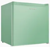 Upstreman 1.7 Cu.ft Mini Fridge with Freezer, Dorm Essentials, Adjustable Thermostat, Energy Saving, Low Noise, Single Door Compact Refrigerator for Dorm, Office, Bedroom, Mint Green-FR17