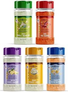 Popcorn Seasoning Variety Pack, 5 Gourmet Popcorn Flavoring Kit 2.5 OZ, Non-GMO Gluten Free Essential Movie Night Supplies Popcorn Gift Movie Theater Popcorn
