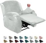 MAXIJIN Velvet 4 Piece Recliner Cov