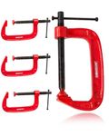 Homdum Heavy Duty G Clamp | C Type Clamping Tool | Set of 4 Pieces (4 inch)