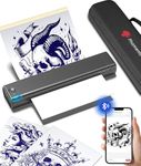 Phomemo M08F Tattoo Thermal Stencil Machine A4 Printer Professional Printer Machine Drawing Thermal Stencil Maker For DIY,Temporary and Permanent Tattoos with 10pcs Tattoo Transfer Paper+Storage Case