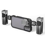 SmallRig Smartphone Video Rig Kit for iPhone 14 Pro with Wireless Control Dual Handles, Aluminum Phone Cage Set, Dual Handheld Phone Video Stabilizer Kit for Filmmaking/Live Streaming/Vlog - 4076