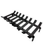 Hi Flame Fireplace Log Grate - Heavy Duty Solid Steel Grate for Wood Stove & Fireplace Firewood Holder (Separated 20 INCH Steel)