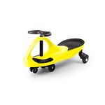 Didicar Brilliant Yellow Ride On Wiggle Car | Sit On Scooter for Kids | Balance Toy Cars with Seat & Steering Wheel | Toddler Gifts for 3+ Year Old Boys & Girls | Vehicles for Indoor & Outdoor Play