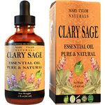 Clary Sage Essential Oil (1 oz), Premium Therapeutic Grade, 100% Pure and Natural, Perfect for Aromatherapy, and Much More by Mary Tylor Naturals