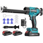 Cordless Caulking Gun for Makita 18V Silicone Sealant Gun with 2pcs Battery