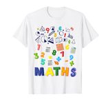 Maths Day Costume Idea For Kids & Teacher Numbers Maths T-Shirt