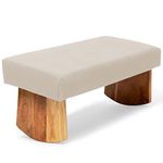 Meditation Bench- Acacia Wood (Natural White)