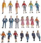 20Pcs Miniature People Figures Mode