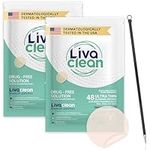 LivaClean (96 Count, 2 Pack) Hydrocolloid Patches & Blackhead Tool, Hydrocolloid Patch for Face, Overnight Face Patches, Gunk Absorbing Covers