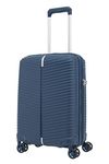 Samsonite Varro 55 Cm Small Cabin Polypropylene Hard-Sided 4 Spinner Luggage Trolley Bag with Expandable Zip (Peacock Blue)