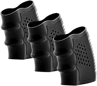 Fidragon Tactical Rubber Grips Glove Sleeve Slip-On Ventilated Grip Grips for Glock and Oher Pistol 3 Pcs Black…