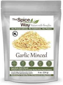 The Spice Way Minced Garlic 8 oz Bulk Dehydrated Coarse Dried Garlic Flakes