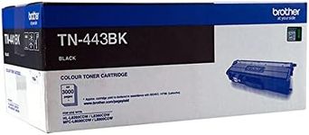 brother Genuine TN443BK Printer Toner Cartridge, Black, Page Yield Up to 4500 Pages, (TN-443BK), High-Yield, Compatible with: HL-L8260CDN, HL-L8360CDW, MFC-L8690CDW, MFC-L8900CDW