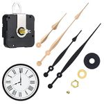 JALCH Premium High Torque Quartz Clock Movement Replacement Kit with 10 Inch Spade Hands - Durable DIY Wall Clock Mechanism Repair Set for Personalized Clocks