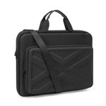 MOSISO Hard Shell Laptop Case for Men Women,15-15.6 inch Computer Bag Compatible with MacBook, HP, Dell, Lenovo, Asus, Notebook,16 inch Laptop Bag with Front Pocket & Shoulder Strap, Black