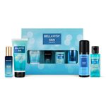 BELLAVITA SKAI AQUATIC Travel Size Gift Set with Shower Gel 55 ml, EDP Perfume 20 ml, No Gas Deodorant Body Parfum 50 ml & Perfume Body Lotion 50 ml