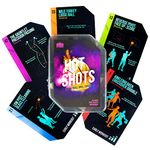 Hot Shots Basketball Drill Cards | 64 Waterproof Plastic Cards | Includes 45 Guided Drills, 9 Archetype Workouts, 5 Games, 5 Info Cards | Great for Skills Training & Coaching in Youth & Adult Sports