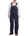 Dickies - 83-294 Indigo Overalls, 42W x 34L, Indigo Blue, Blue (Rinsed Indigo/Blue), 42W / 34L