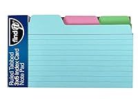FindIt Tabbed Index Cards for Office Organization - Pack of 36 Assorted Index Card Dividers - College Supplies, 3x5 Inches