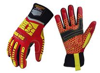 Seibertron HIGH-VIS HRC5 Rigger Grip Cut5 Abrasion Oil & Gas Drilling Safety Impact Protection Gloves CE EN388 3541 XL