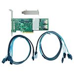 LSI 9211-8I RAID Controller Card FW:P20 IT Mode ZFS FreeNAS unRAID SAS PCI E RAID Expander + 2* SFF8087 SATA Cable