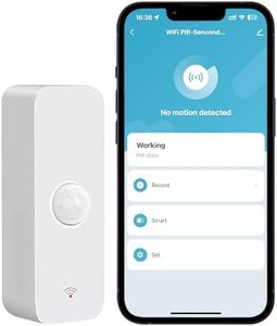 PHOVOLT WiFi Motion Sensor: Smart Motion Detector with App Alerts, Wireless Contact Sensor for Smart Home Automation, Compatible with Alexa Echo (1 Pack), PH-P01