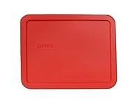 Pyrex Red 6-cup Rectangular Plastic Cover 7211-pc by Pyrex