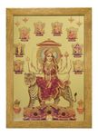 ArtX God Poster Nav Durga Maa Photo Frame For Pooja Room, Multicolor, Traditional, 32 X 23.5 CMS, Framed Set of 1