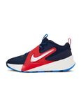 Nike Unisex Kids Team Hustle (Gs) Tm Navy/Sail-University Red-Photo Blue Basketball Shoes UK 3
