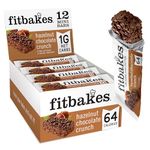 Fitbakes : 64 Calories Mini Hazelnut Chocolate Bars (12x19g) Diabetic Chocolate, Keto Bar Keto Chocolate, Low Carb Snack, Low Calorie Snack, Low Sugar Chocolate, Diabetic Sweet, Fit Bake Keto Snack