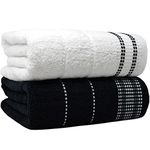 Black And White Bath Towels