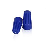 GLOBOMOTIVE Electrical Wire Connectors with Spring Insert Twist Nuts Connector Caps, P2 blue,Pack of 100