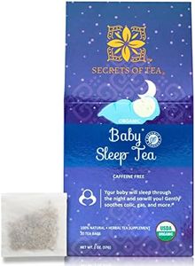 Secrets Of Tea Baby Sleep Tea- Organic Baby Comfort Tea - Gentle Soothing Herbal Blend for Infants - Caffeine-Free Natural Calm 20 Sachets (1Pack)
