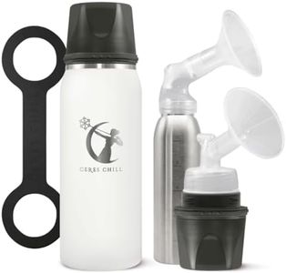 Breastmilk Chiller Reusable Storage Container by CERES CHILL | Keeps Milk Safe for up to 20 Hours | Connects w/Major Pumps (1 Chiller, Bright White)