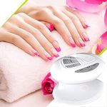 Funtell Nail Fan Dryer Machine Professional Salon Infrared Automatic Double Sensors Warm & Cool for Gel Polish Hands Salon Art