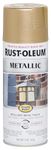 Rust-Oleum 286524 Stops Rust Metallic Spray Paint for Outdoor Metals and Alloy (Warm Gold - 312 Grams)